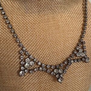 Rhinestone Choker Necklace Collar